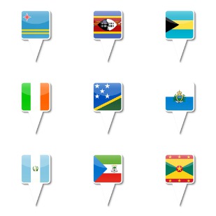 iPhone Map Flag icon sets preview