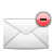 del, email, mail, remove, envelop, delete, letter, message icon