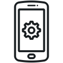 telephone, settings, tools, preferences, application, configuration, options icon