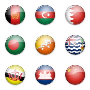 Asia icon sets preview