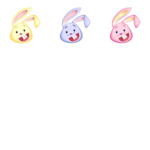 Easter Rabbits icon sets preview