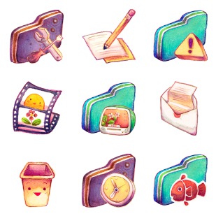 Summer Love icon sets preview