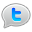 bubble, blue, twitter icon