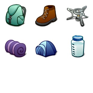 Take a Hike icon sets preview