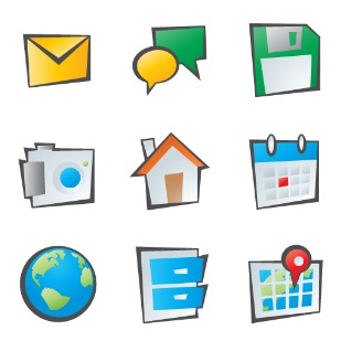 Childish icon sets preview