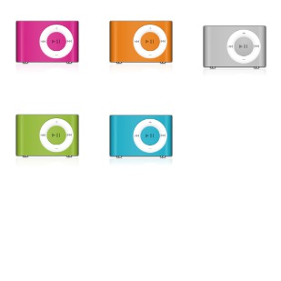 iPod Shuffle Colors icon sets preview
