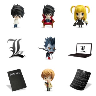 Death Note icon sets preview