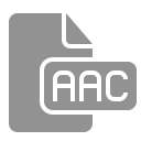 aac, document, file icon