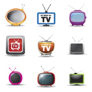Television icon sets preview