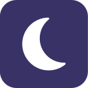 weather, clear, moon, night icon
