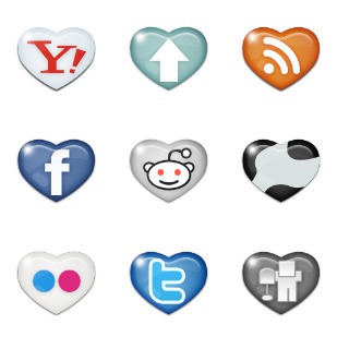 Sweet Social Media icon sets preview