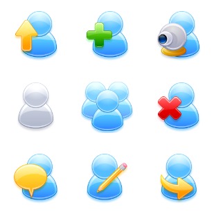 Users icon sets preview