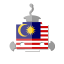 my, robot, bot, malaysia, telegram, flag icon