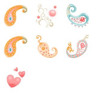 Paisley icon sets preview