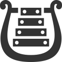 Music bell lyre icon