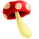 mushroom, forest icon