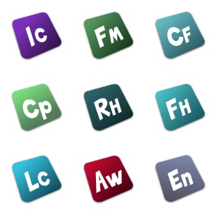 Comic Adobe CS3 icon sets preview