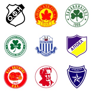 Greek Football Club icon sets preview