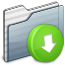 Drop Box Folder graphite icon