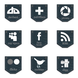 Social Jeans icon sets preview