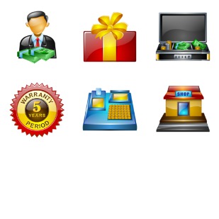 Shopping icon sets preview