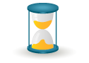 sand, hourglass, clock, time, wait icon