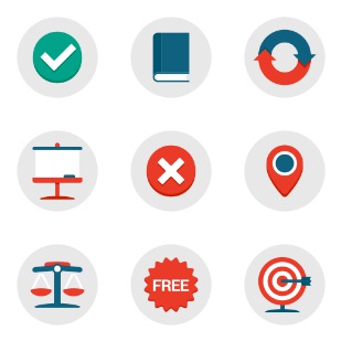 Flat Design (Set 2) icon sets preview