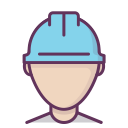 construction, manager, profile, worker, builder, professional, account icon