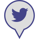 pin, social, media, twitter, logo icon