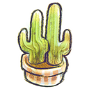 Cacti, Flowerpot, g icon