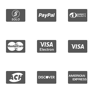 Payment Card Glyphs icon sets preview