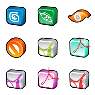 3D Cartoon icon sets preview