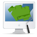 Desktop, Preferences, Wallpaper icon