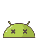 bug, dead, emoji, mood, mobile, android, crash icon