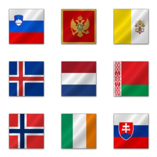 European Flags icon sets preview