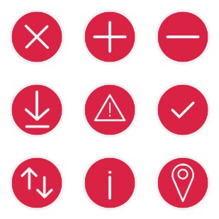UI navigation icon sets preview