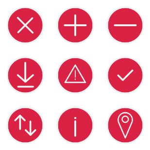 UI navigation icon sets preview