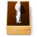 Tissue paper box icon