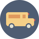 school bus, bus, transportation icon