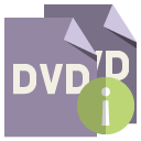info, format, file, dvd icon