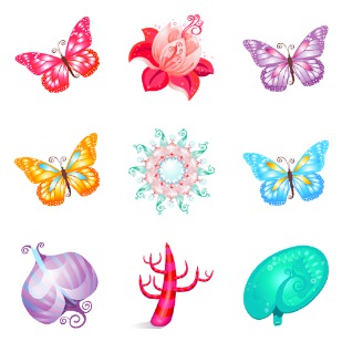 Yoga icon sets preview