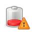 caution, energy, battery, charge, gnome icon