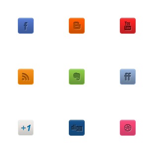 A Clean Mini Social Media Set icon sets preview