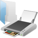 printer, print, folder icon