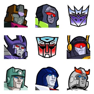 Transformers X Vol. 3 icon sets preview