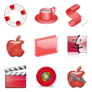 Red Candy Bar icon sets preview