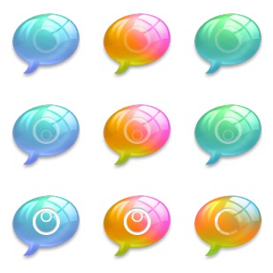 Xi4Dox Adium dock icon sets preview