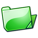 Folder, Green, Open icon