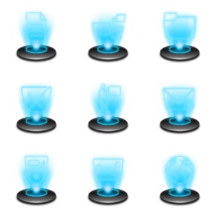 Holographic icon sets preview