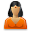 user indian female icon